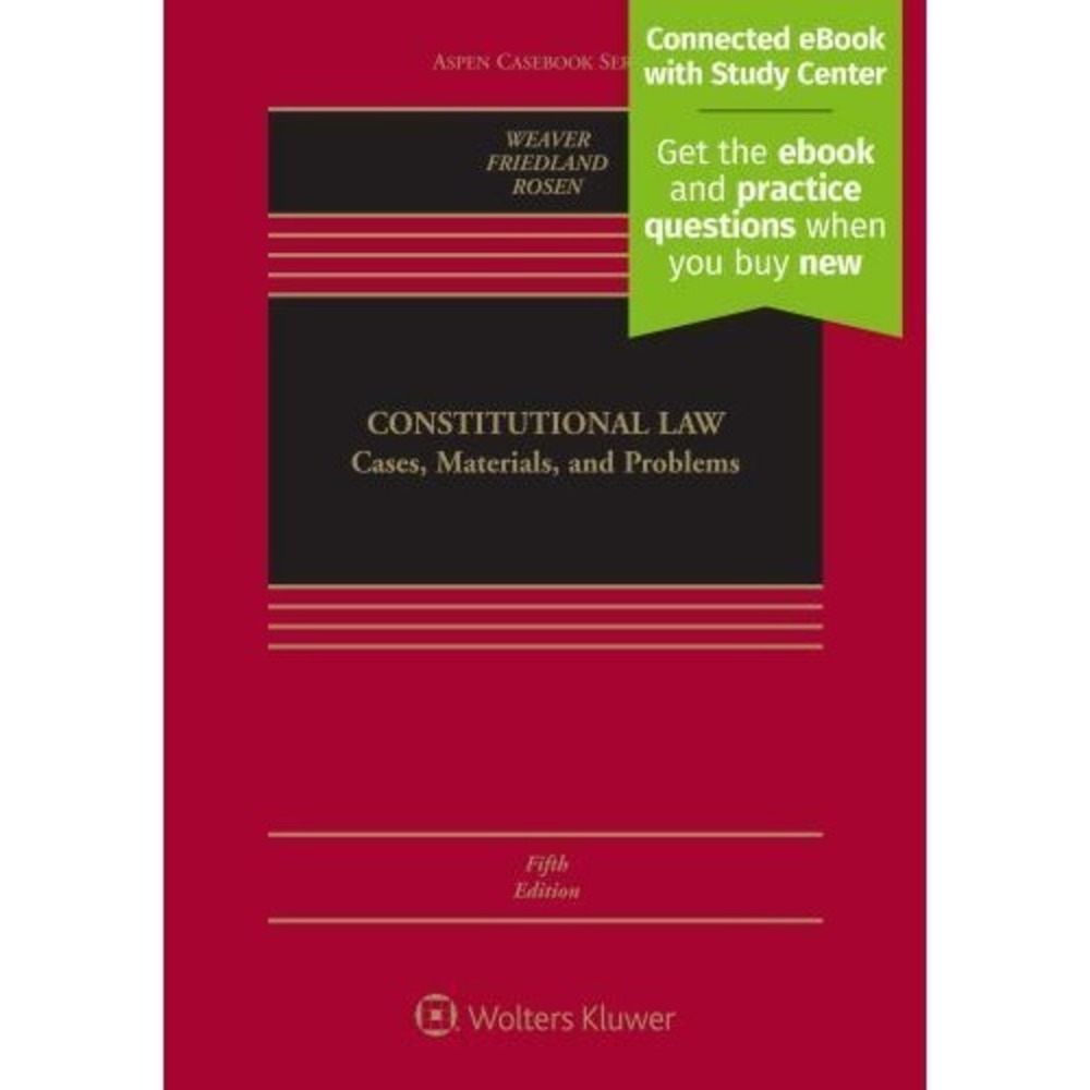 Aspen Casebook Series Constitutional Law : Cases, Materials, and Problems NEW